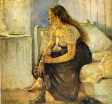 matin 1884 Edvard Munch Peinture à l'huile